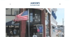 Desktop Screenshot of jansonsclothing.net