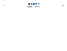 Tablet Screenshot of jansonsclothing.net
